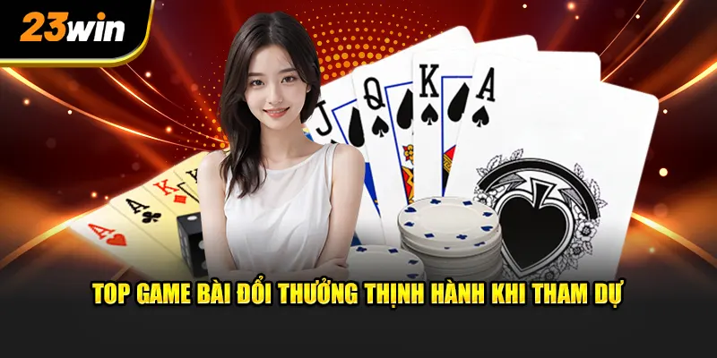 Top game bài đổi thưởng thịnh hành khi tham dự